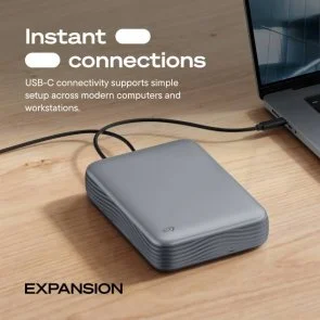 Фото: Зовнішній HDD Seagate Expansion Desktop 16TB Black (STNP16000400) № 7 | KTC