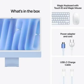 Фото: ПК моноблок Apple iMac 24 Retina 4.5K M6 12GPU Blue (MH1J4) № 9 | KTC
