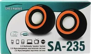 Фото: Колонки Greenwave SA-235 чорні/помаранчеві № 4 | KTC