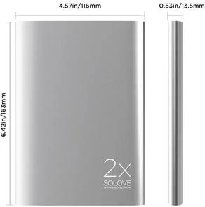 Фото: Батарея універсальна Solove A8 Power Bank 20000 mAh срібляста № 4 | KTC