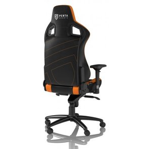 Крісло ігрове NOBLECHAIRS EPIC SERIES Чорне з оранжевими вставками