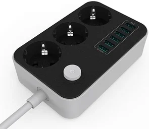 Фото: Мережевий фільтр ColorWay CW-CHE36B 6xUSB 3/1.8m Black № 3 | KTC