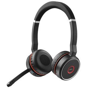 Гарнітура накладна Jabra EVOLVE 75 Stereo MS+база Чорна