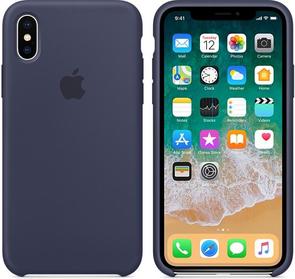 for iPhone X - Silicone Case Midnight Blue