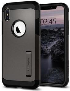 Чохол Spigen for iPhone XS - Tough Armor Gunmetal (063CS25119)