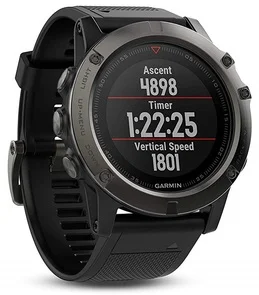 Фото: Смарт годинник Garmin Fenix 5x Sapphire Grey Black (010-01733-14) № 2 | KTC