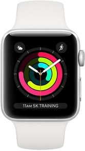 Смарт годинник Apple Watch Series 3 GPS 38mm Silver Aluminium Case with White Sport Band (MTEY2)