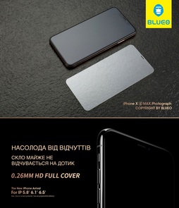 Захисне скло Blueo for iPhone X Clear
