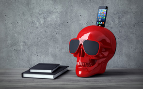 Портативна акустика Jarre Technologies AeroSkull HD Plus Glossy Red (ML81025)