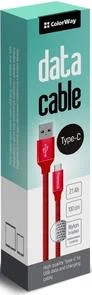Фото: Кабель ColorWay AM / Type-C 1m Red (CW-CBUC003-RD) № 2 | KTC