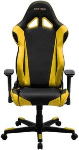 Крісло ігрове DXRacer Racing OH/RE0/NY PU шкіра, Al основа, Black/Yellow