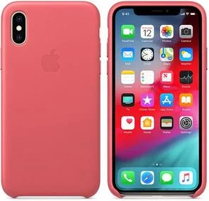 Фото: Чохол Apple for iPhone Xs/X Leather Case Peony Pink (MTEU2) № 2 | KTC