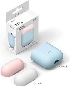 Чохол для Airpods Elago - Duo Case Pastel Blue/Pink/White (EAPDO-PBL-PKWH)