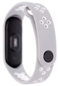 Фото: Ремінець Mijobs for Xiaomi Mi Band 3 Grey/White № 3 | KTC