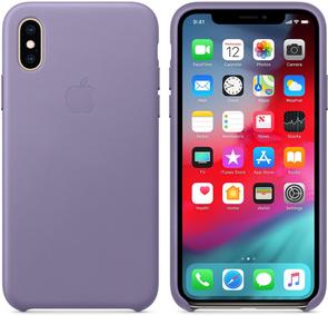 Чохол-накладка Apple для iPhone XS - Leather Case Lilac