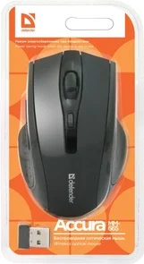 Фото: Миша Defender Accura MM-665 Black (52665) № 3 | KTC