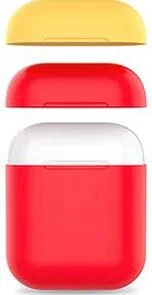 Фото: Чохол AhaStyle for Airpods - Silicone Case DUO Case Red/Yellow (AHA-01380-RRY) № 3 | KTC