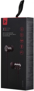 Гарнітура 2E X1 Extra Bass Black (2E-IEX1BK)