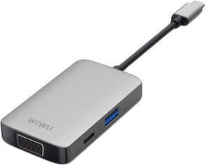 WIWU Alpha 5in1 USB-C Hub A513HVP Grey