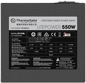 Фото: Блок живлення Thermaltake 550W Litepower (PS-LTP-0550NPCNEU-2) № 3 | KTC