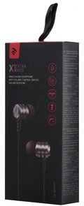 Гарнітура 2E X1 Extra Bass Grey (2E-IEX1GY)