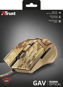 Миша Trust GXT 101D Gav Optical Gaming Desert Camo (22794)