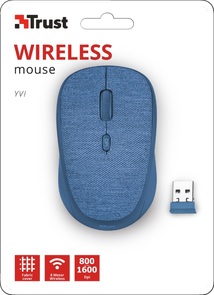 Миша Trust Yvi Fabric Wireless Blue (22629)