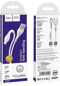 Кабель Hoco X37 Cool power AM / Micro USB 1m White (X37 Micro White)