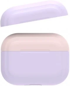 Фото: Чохол AhaStyle for Airpods Pro - Silicone Case DUO Case Lavender/Pink (AHA-0P200-LLP) № 2 | KTC