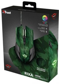 Мишка, Trust GXT 781 USB, Rixa Camo + килимок 300x220мм ( Gaming )