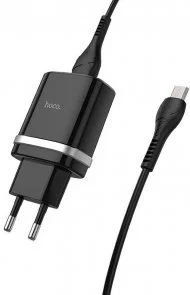 Фото: Зарядний пристрій Hoco C12Q Black with AM/MicroUSB (C12Q Black cable) № 3 | KTC