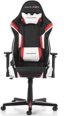 Крісло ігрове DXRacer Racing OH/RZ288/NRW, PU шкіра, Al основа, Black/Red/White