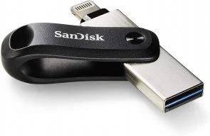 Фото: Флешка USB SanDisk iXpand Go 64GB Black (SDIX60N-064G-GN6NN) № 2 | KTC