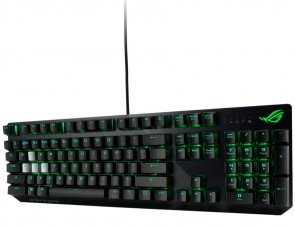 Клавіатура, Asus ROG Strix Scope Cherry MX Red Silent Switches USB Black ( Gaming )