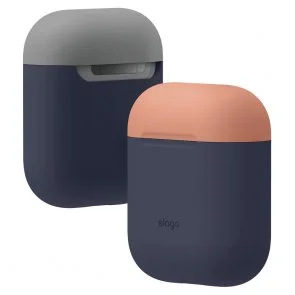 Фото: Чохол Elago for Airpods - Duo Case Jean Indigo/Peach/Medium Grey (EAPDO-JIN-PEMGY) № 2 | KTC