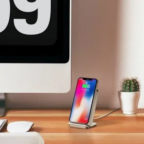 Фото: Бездротовий зарядний пристрій iOttie iON Wireless Fast Charging Stand Tan (CHWRIO104TNEU) № 6 | KTC