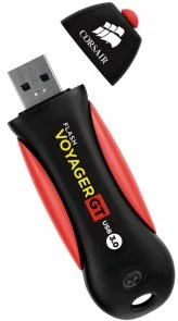 Фото: Флешка USB Corsair Voyager GT 128GB Black/Red (CMFVYGT3C-128GB) № 4 | KTC