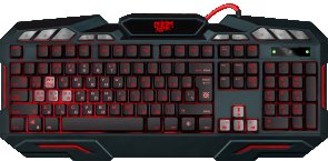 Клавіатура, Defender Doom Keeper GK-100DL USB, Black ( Gaming )