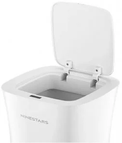 Фото: Смарт кошик для сміття Xiaomi Ninestars Waterproof Induction Trash White (DZT-10-11S) № 3 | KTC