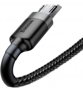 Кабель Baseus Cafule AM / Micro USB 1m Gray/Black