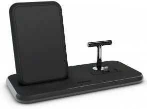 Фото: Бездротова зарядна станція Zens Stand with Dock Aluminium Wireless Charger Black (ZEDC06B/00) № 3 | KTC