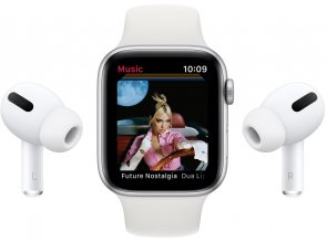 Смарт годинник Apple Watch Series SE GPS 40mm Silver Aluminium Case with White Sport Band (MYDM2)