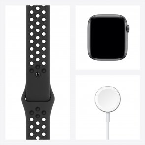 Смарт годинник Apple Watch Nike Series SE GPS 44mm Space Gray Aluminium Case with Anthracite/Black (MYYK2)