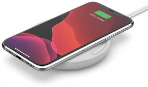 Зарядний пристрій Belkin Pad Wireless Charging Qi 15W White (WIA002VFWH)