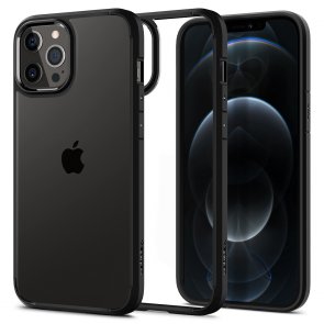 Чохол Spigen for iPhone 12 Pro Max - Crystal Hybrid Matte Black (ACS01477)