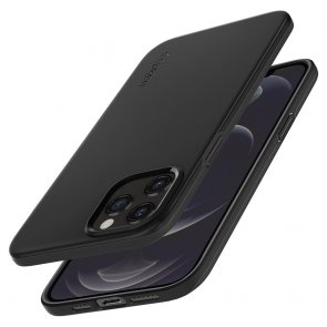 Чохол-накладка Spigen для iPhone 12 Pro Max - Thin Fit Black