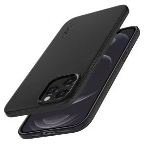 Фото: Чохол Spigen for iPhone 12 Pro Max - Thin Fit Black (ACS01612) № 5 | KTC
