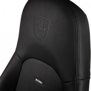 Крісло ігрове Noblechairs Icon Black Edition PU шкіра, Al основа, Black