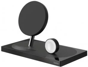 Фото: Бездротова зарядна станція Belkin 2in1 Wireless Pad/Stand/Apple Watch Black (F8J234VFBLK-APL) № 3 | KTC