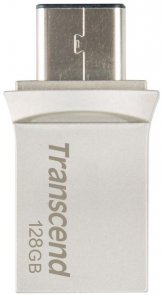 Флешка USB Transcend JetFlash 890 128GB Silver (TS128GJF890S)